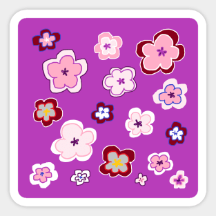 My garden full of flowers, Flower patterns Sticker